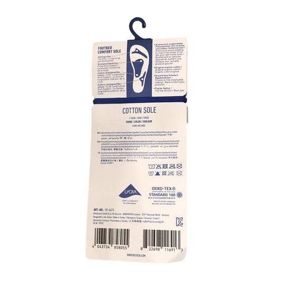 NWT Birkenstock Cotton Sole Jeans Melange Size M6-M8 - Picture 2 of 4